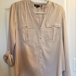 Nine West silky blouse sz S